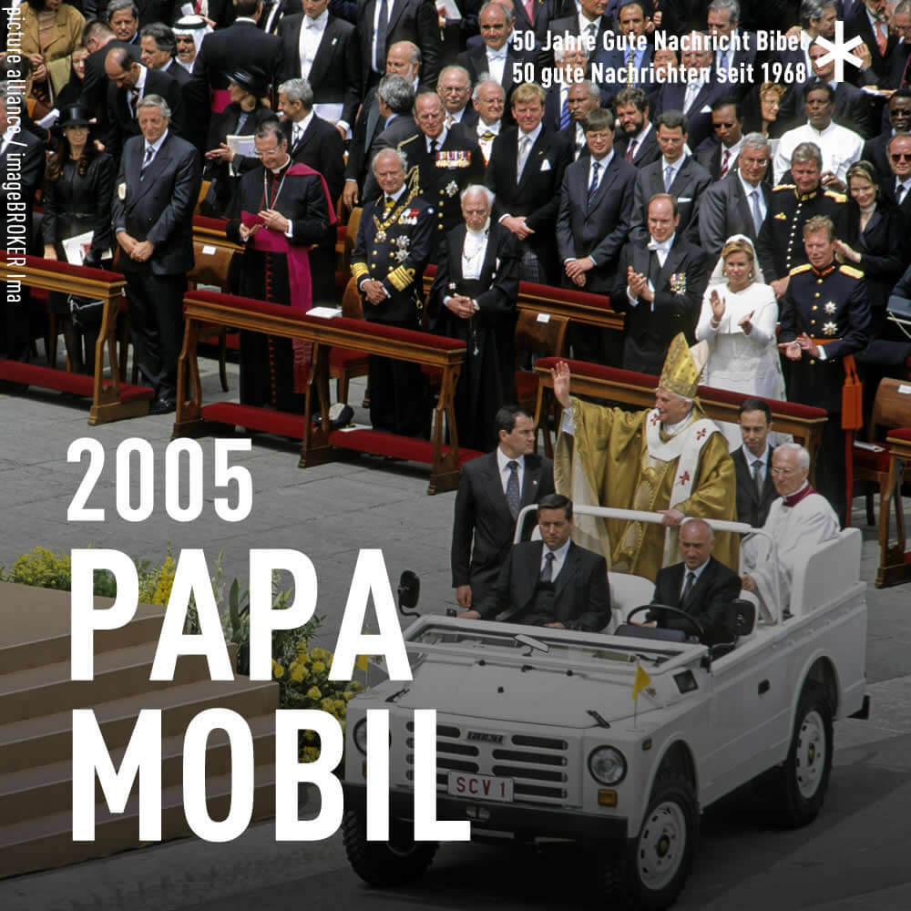 Text im Bild: 2005 Papa Mobil