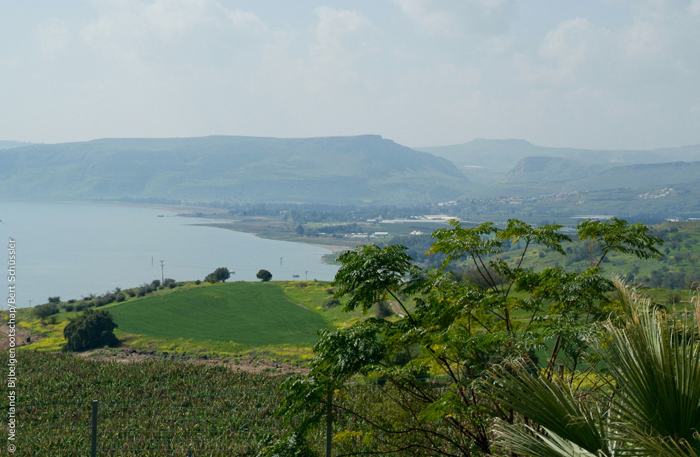 Meer van Galilea in panaroma