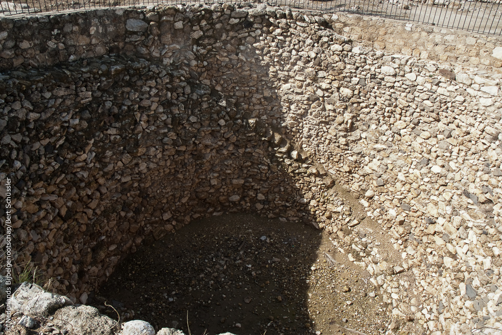 Graansilo in Megiddo Israel