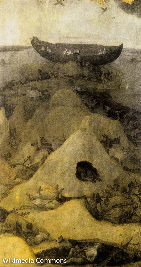 Hieronymus Bosch (1450-1516), Noachs ark op Berg Ararat
