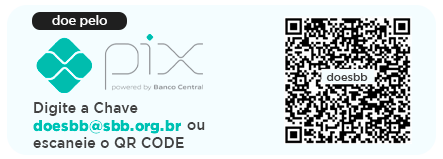Use a chave doesbb@sbb.org.br ou escaneie o QR-CODE.